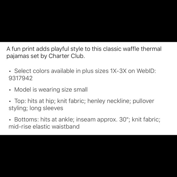 Charter Club super soft textured fleece pajamas s small pink 2 4 l Christmas 🎁 - Picture 4 of 4